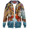 Sci-Fi Zip-Hoodie, Kaiju Zip-Hoodie, Monster Zip-Hoodie, Mothra Zip-Hoodie