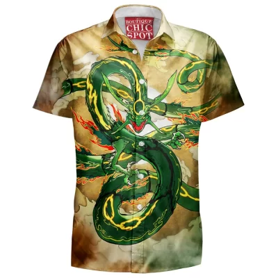 Anime Hawaiian-Shirt, Digimon Hawaiian-Shirt, Rayquaza Hawaiian-Shirt