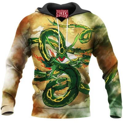 Anime Hoodie, Digimon Hoodie, Rayquaza Hoodie