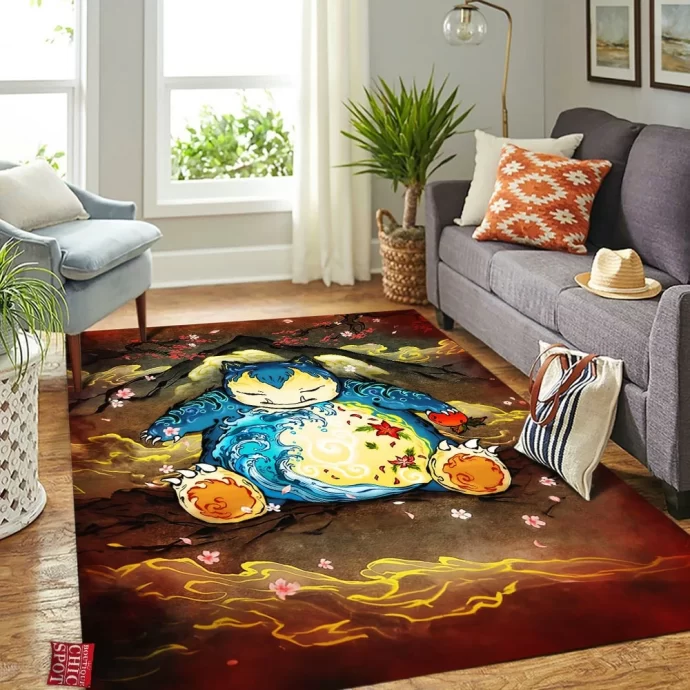 Snorlax Rectangle Rug