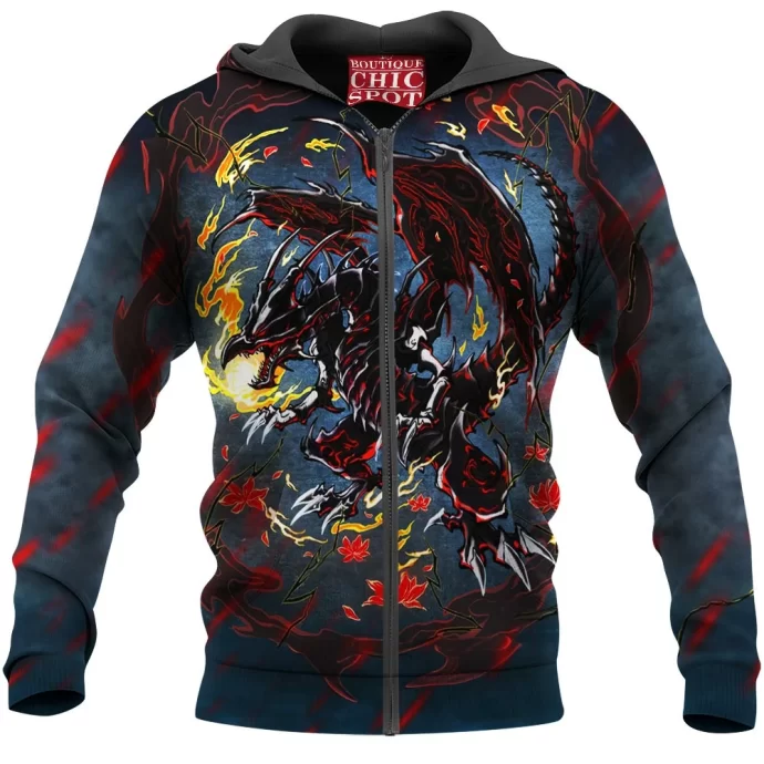 Yu-Gi-Oh Red-Eyes White Dragon Zip Hoodie