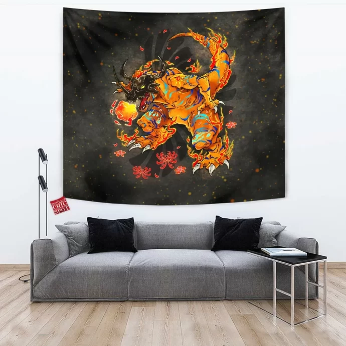 Greymon Digimon Tapestry