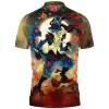 Anime Polo Shirt, Lucario Polo Shirt, Pokemon Polo Shirt