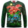 Pokemon Zip Sweatshirt, Anime Zip Sweatshirt, Bulbasaur Zip Sweatshirt
