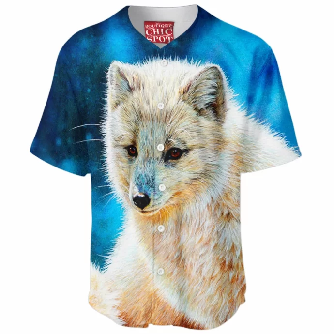 Arctic Fox Painting Baseball Jersey