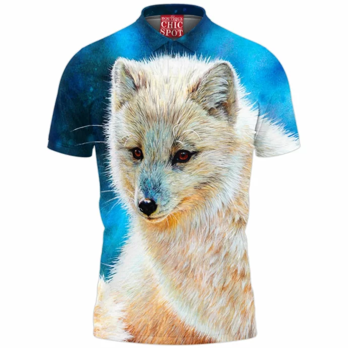 Arctic Fox Painting Polo Shirt