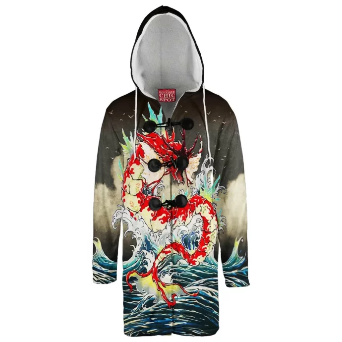 Red Gyarados Hooded Cloak Coat