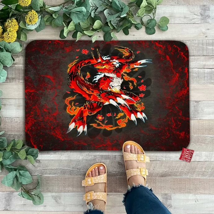 Growlmon Digimon Doormat