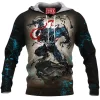 Comic Fleece-Hoodie, Venom Fleece-Hoodie