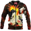 Anime Zip-Hoodie, Swampert Zip-Hoodie, Pokemon Zip-Hoodie