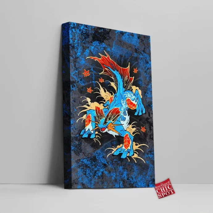 Feraligatr Canvas Wall Art