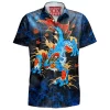 Anime Hawaiian-Shirt, Feraligatr Hawaiian-Shirt, Pokemon Hawaiian-Shirt
