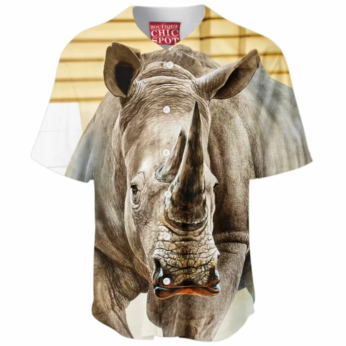 White Rhinoceros Baseball Jersey