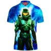 Game Polo Shirt, Halo Polo Shirt, Master Chief Polo Shirt