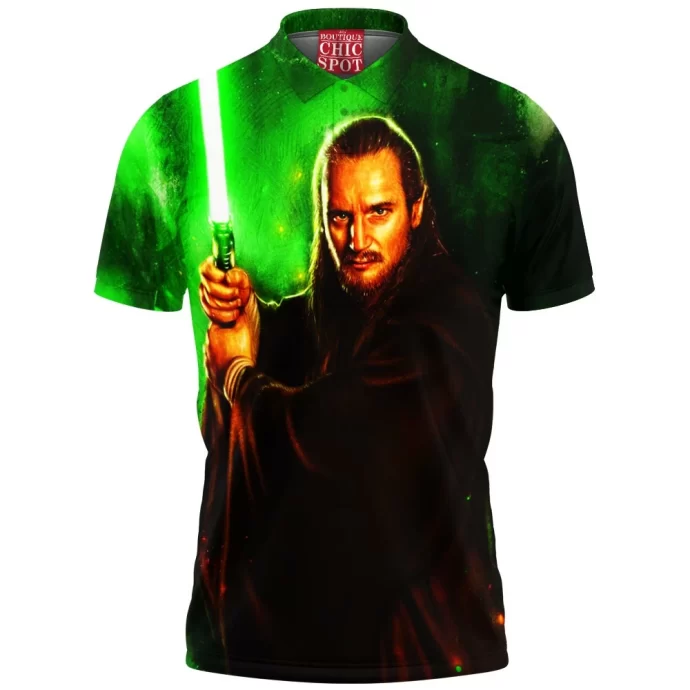 Qui-Gon Jinn Star War Movie Marvel Polo Shirt