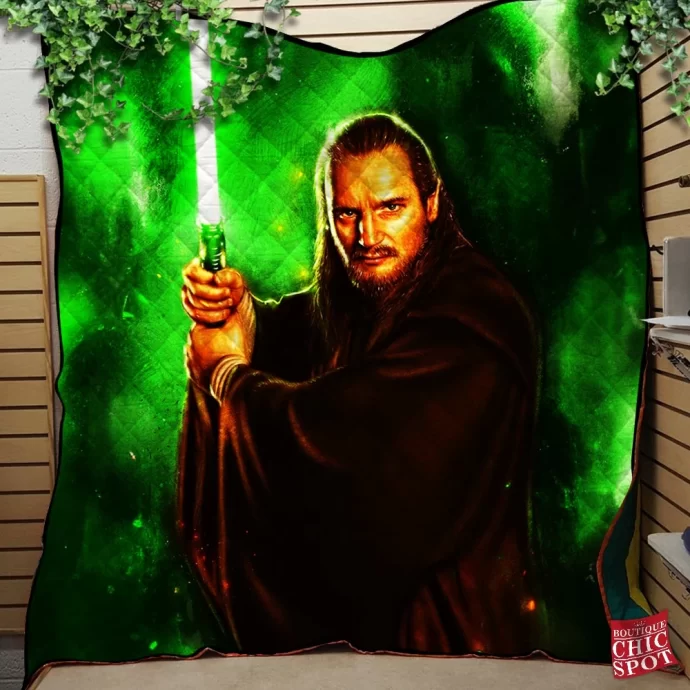 Qui-Gon Jinn Star War Movie Marvel Quilt Blanket