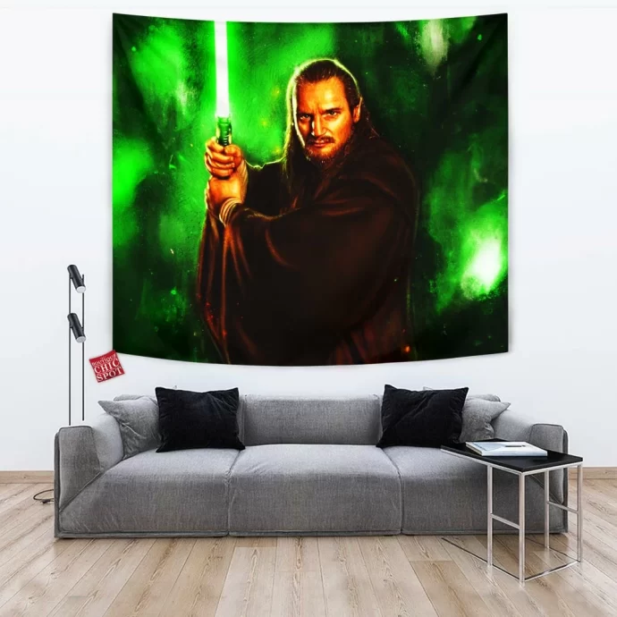 Qui-Gon Jinn Star War Movie Marvel Tapestry