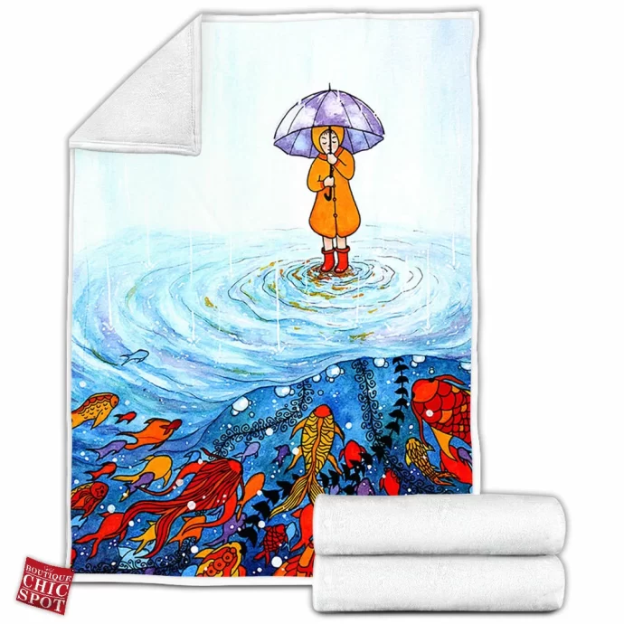 Puddle Fleece Blanket