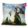 First Lesson Dragons Pillow Cover