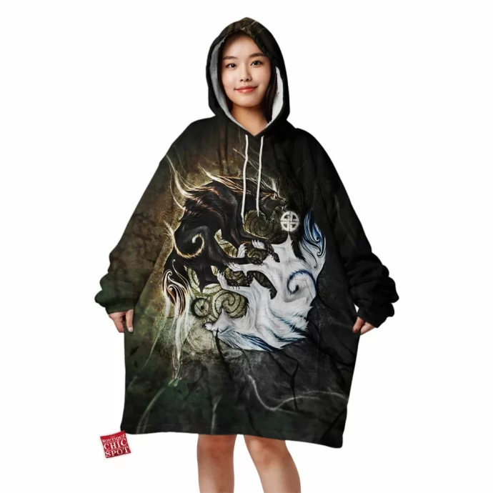 Ragnarok Wolf Blanket Hoodie