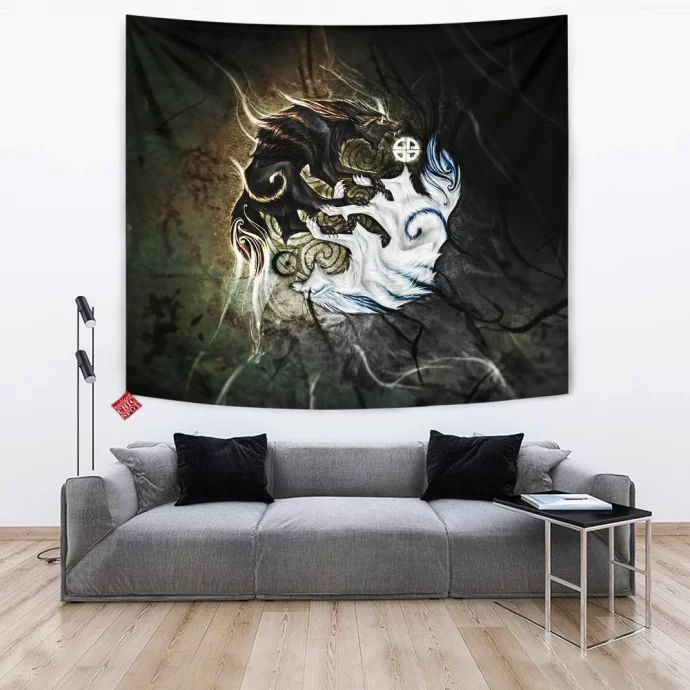 Ragnarok Wolf Tapestry