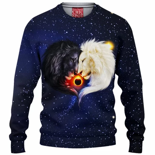Yin Yang Lion Knitted Sweater