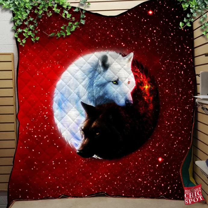 Wolf Mates Quilt Blanket