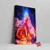 The Queen On Fire Elsa Canvas Wall Art