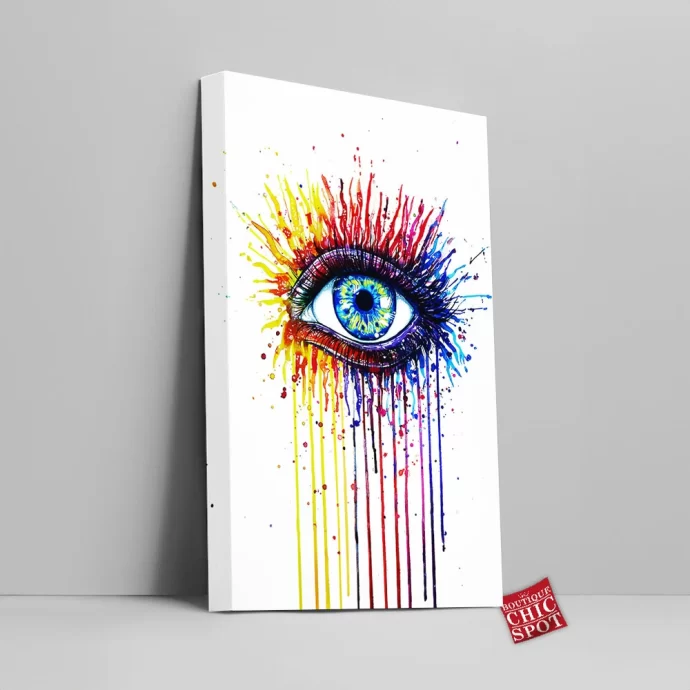 Rainbow Fire Canvas Wall Art