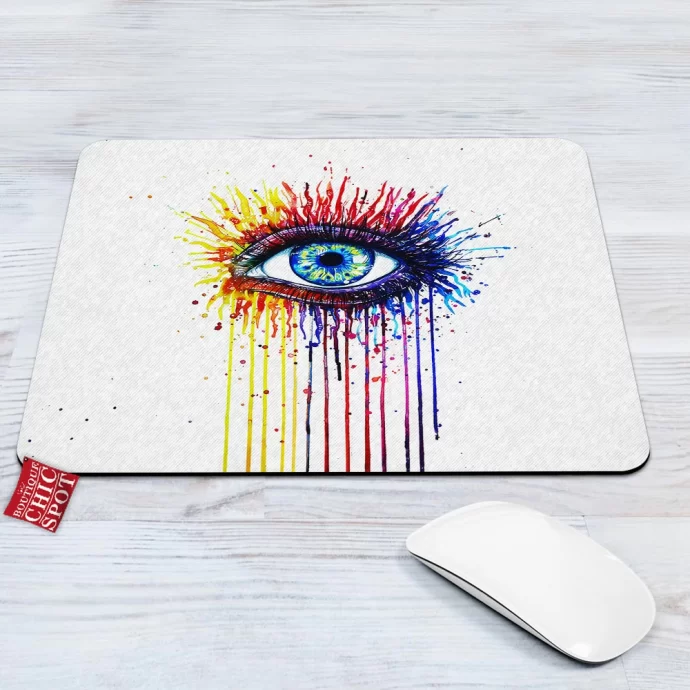 Rainbow Fire Mouse Pad