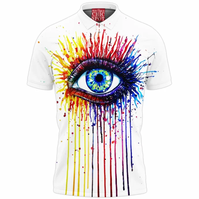 Rainbow Fire Polo Shirt