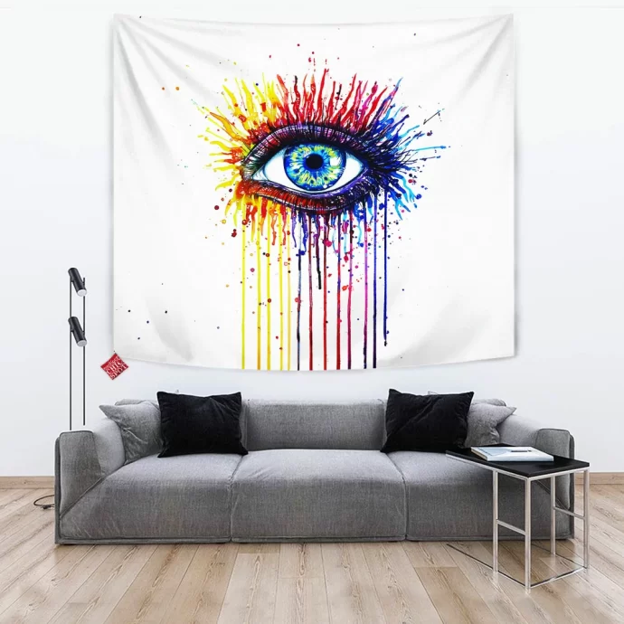 Rainbow Fire Tapestry