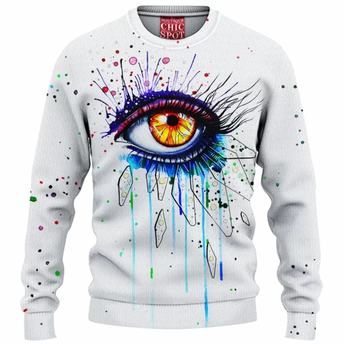 Abstract Feelings Knitted Sweater