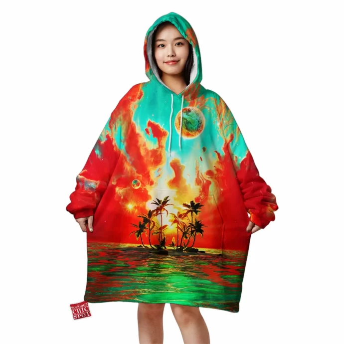 Summer Paradise Blanket Hoodie