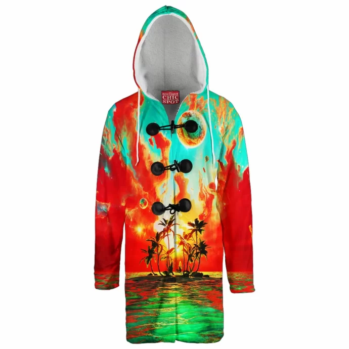 Summer Paradise Hooded Cloak Coat