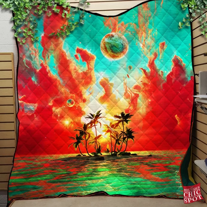 Summer Paradise Quilt Blanket