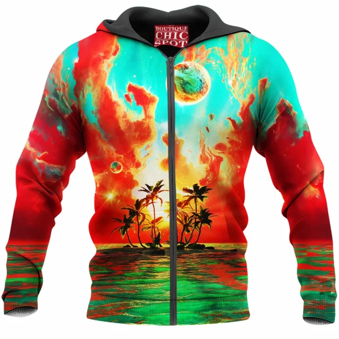 Summer Paradise Zip Hoodie