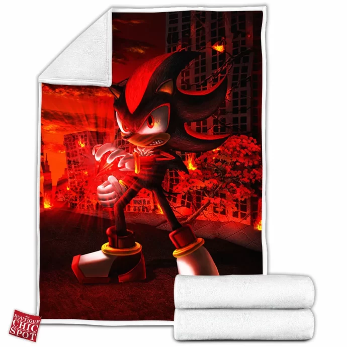 Shadow The Assassin In Black Fleece Blanket