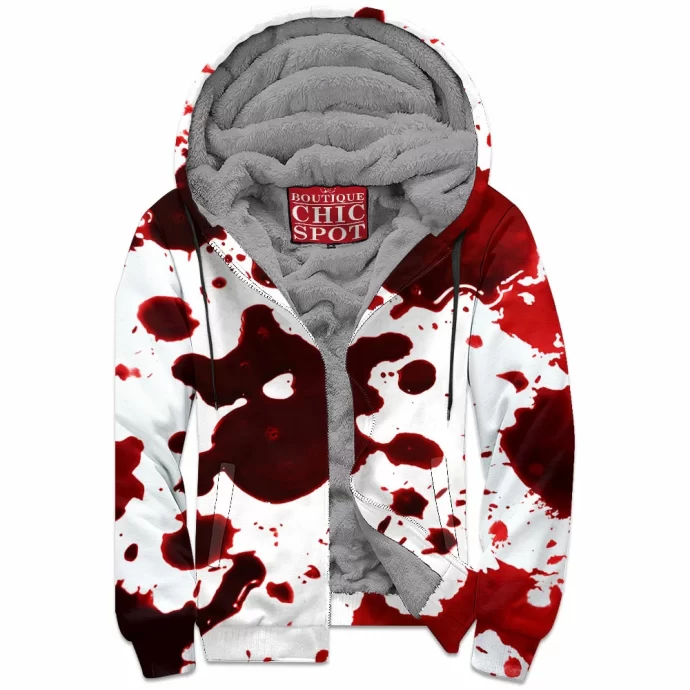 Shadows Blood Zip Fleece Hoodie