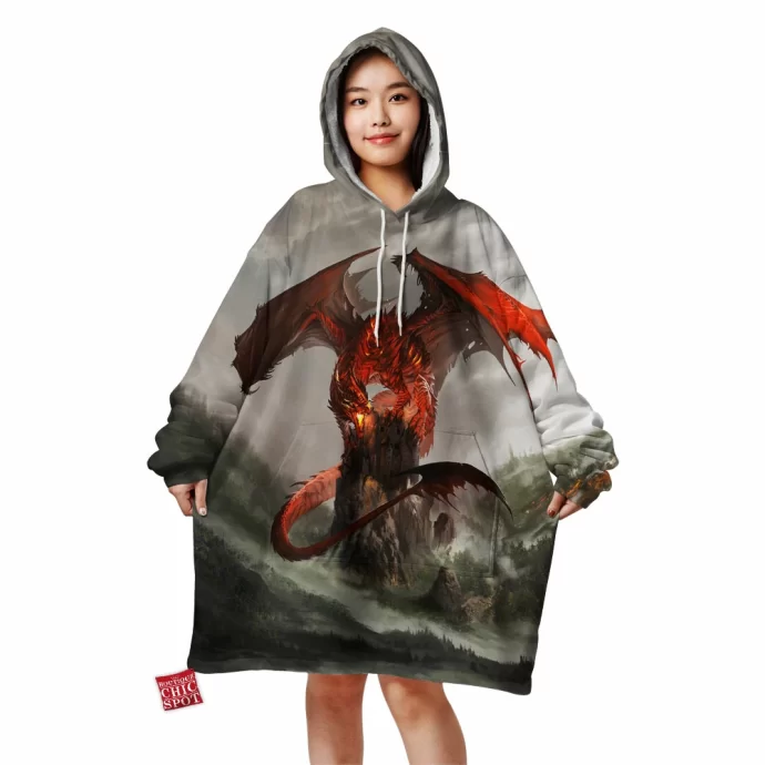 Red Dragon Blanket Hoodie