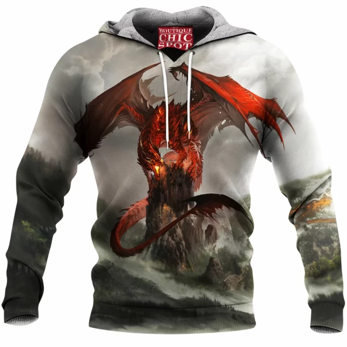 Red Dragon Fleece Hoodie