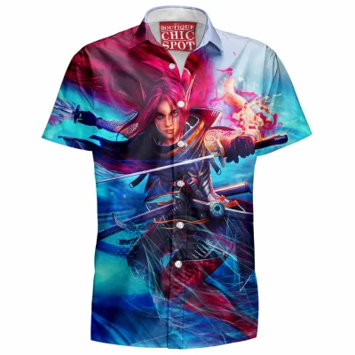 Game Hawaiian-Shirt, Shadowrun Hawaiian-Shirt