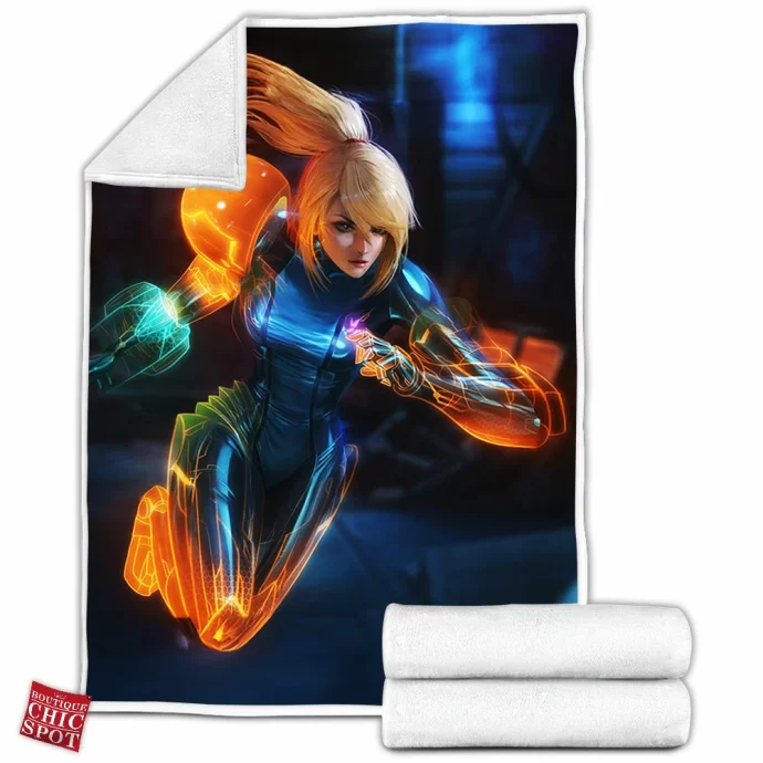 Samus Aran Fleece Blanket