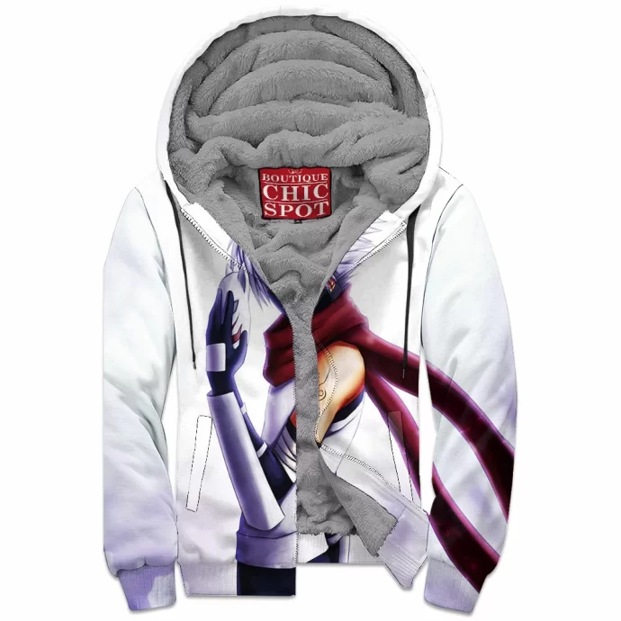 Kakashi Winter Zip Fleece Hoodie