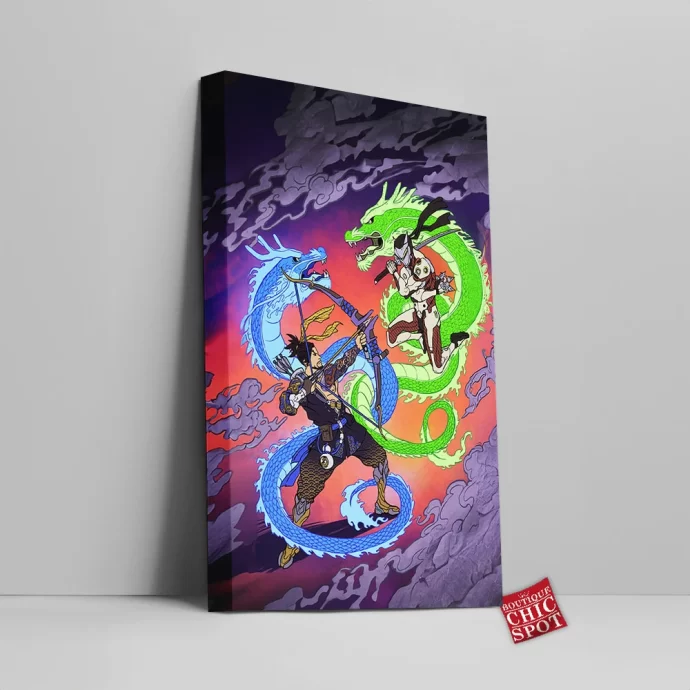 Overwatch Dragons Canvas Wall Art