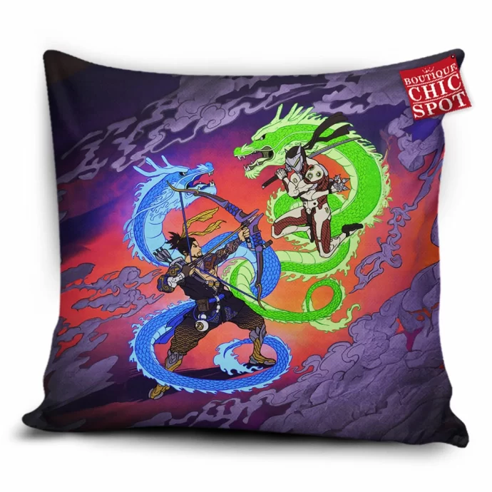 Overwatch Dragons Pillow Cover