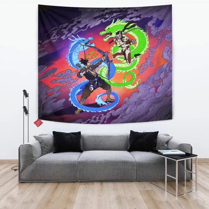 Overwatch Dragons Tapestry