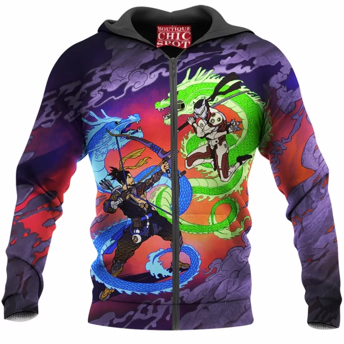 Overwatch Dragons Zip Hoodie