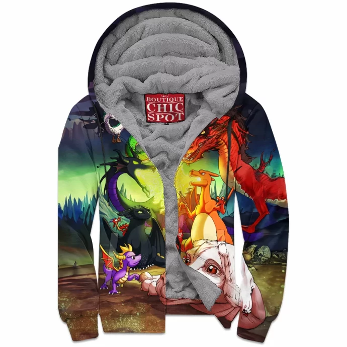 Dragons Zip Fleece Hoodie