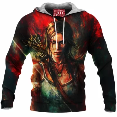 Game Fleece-Hoodie, Tom Raider Fleece-Hoodie